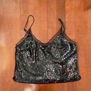 Black Sequined blouse